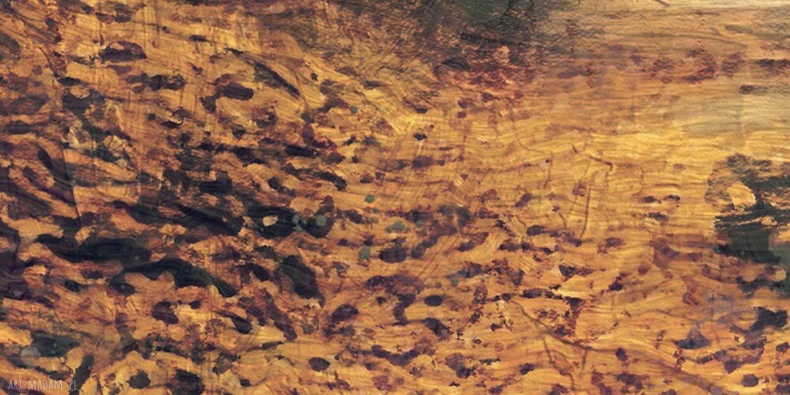 Jesienny park - obraz na płótnie z lasem, drzewami i schodami 120x80 cm
