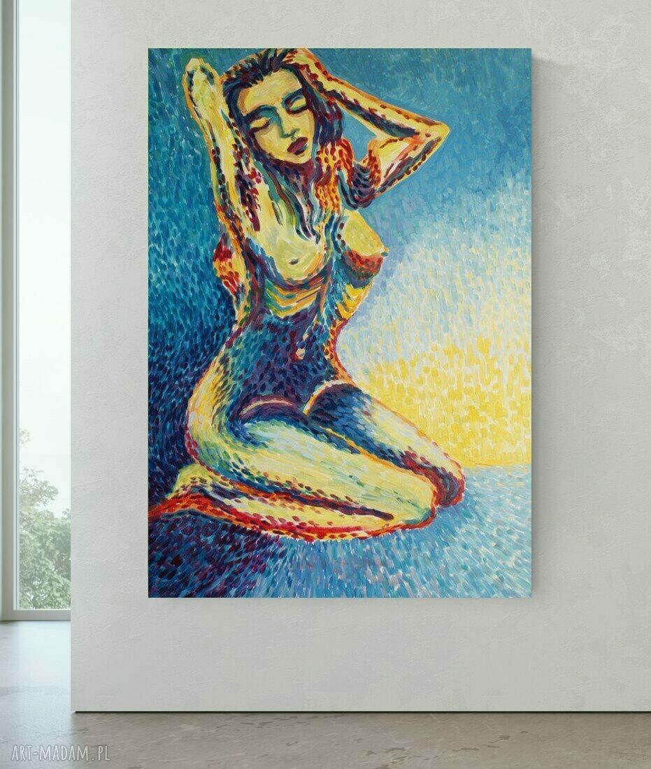 Akt kobiety - obraz olejny do salonu 100x70 cm (edycja limitowana)