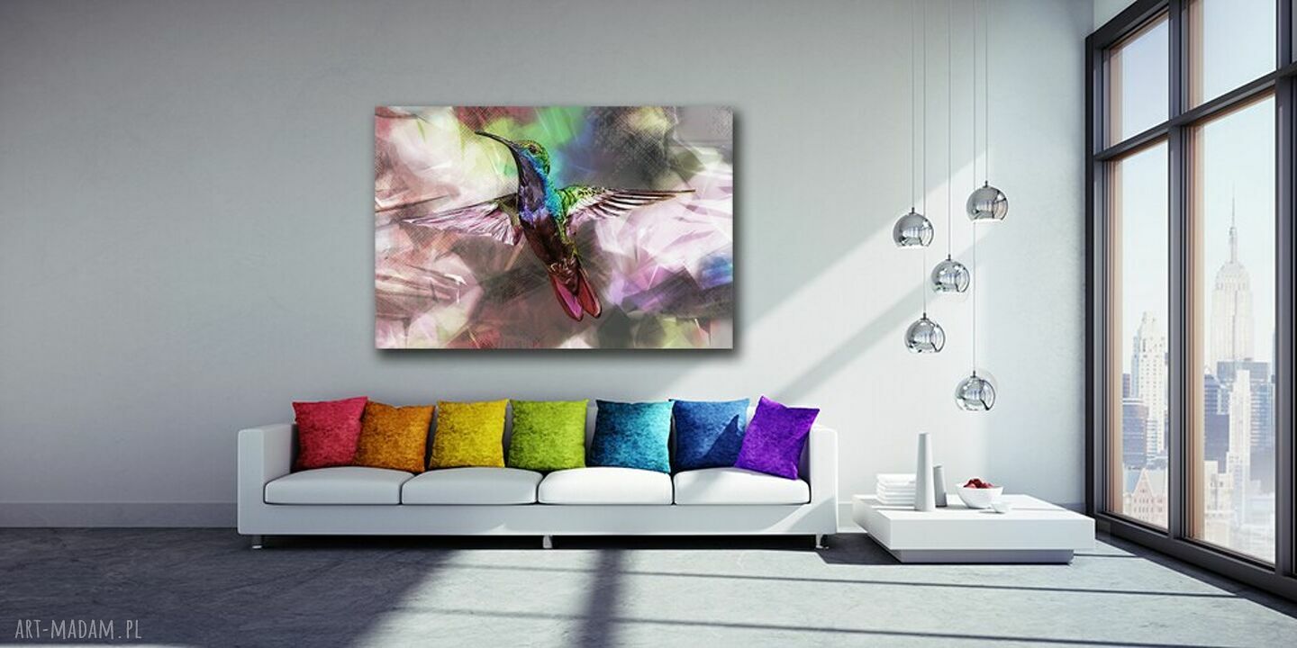 Obraz do salonu PTAK p3 120x80 cm - koliber