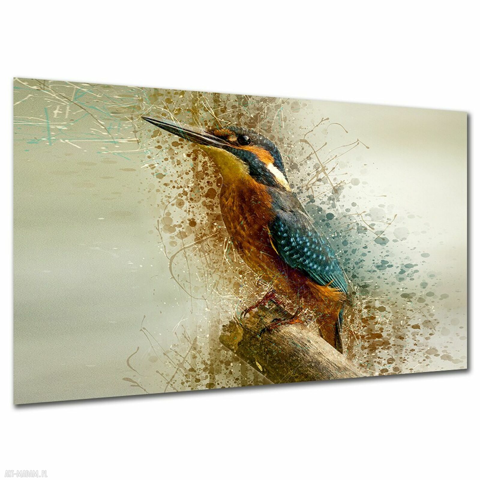 Obraz na płótnie Zimorodek 120x80 cm - dekoracja do sypialni