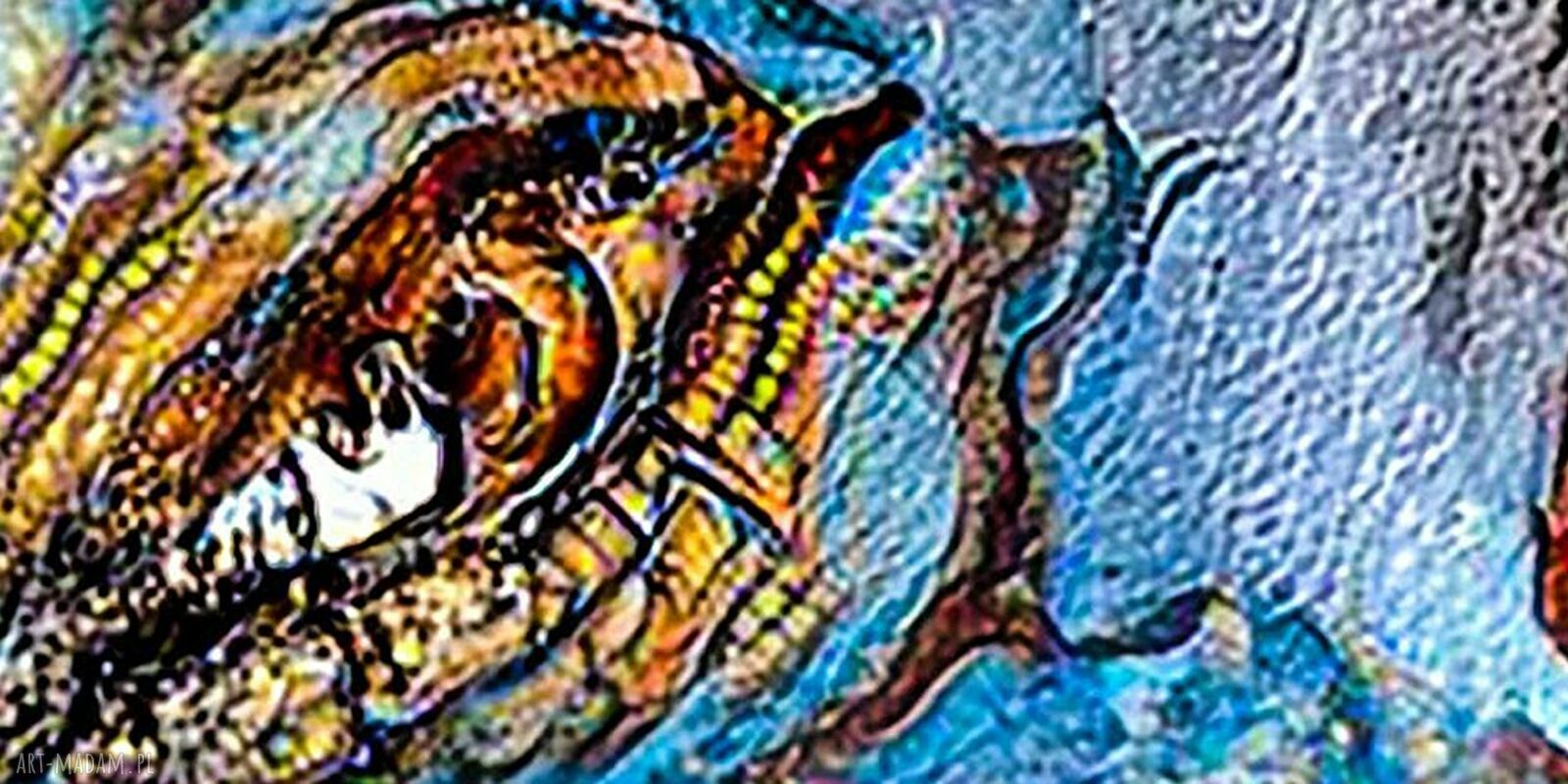 Obraz na płótnie do sypialni - twarz kobiety, abstrakcja 3D 120x80 cm