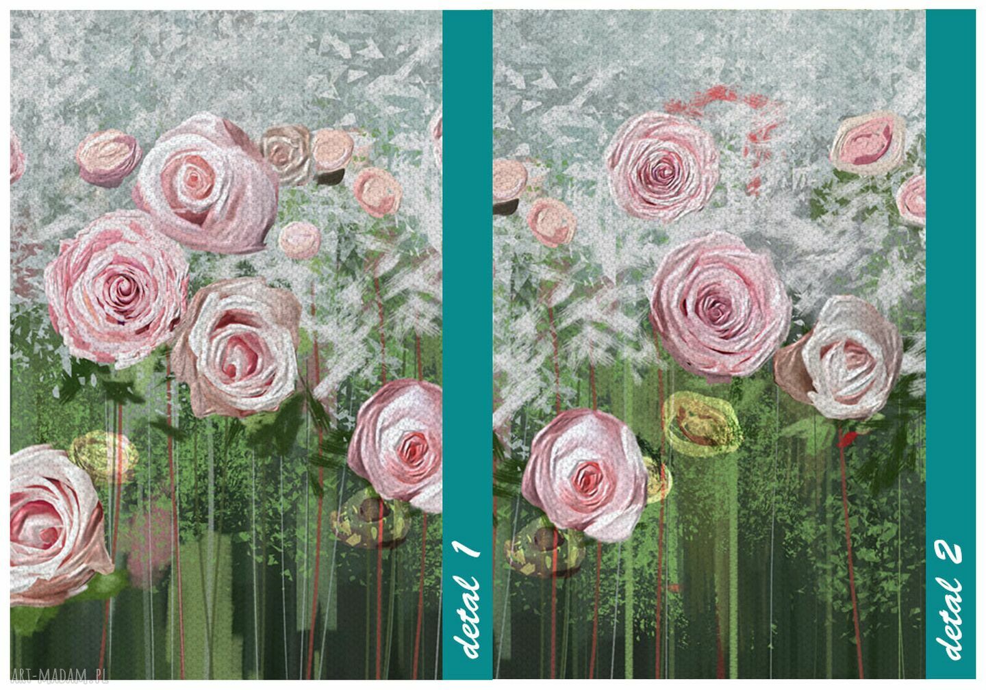 Obraz drukowany na płótnie kwiaty róże 120x80 cm NOWdeco