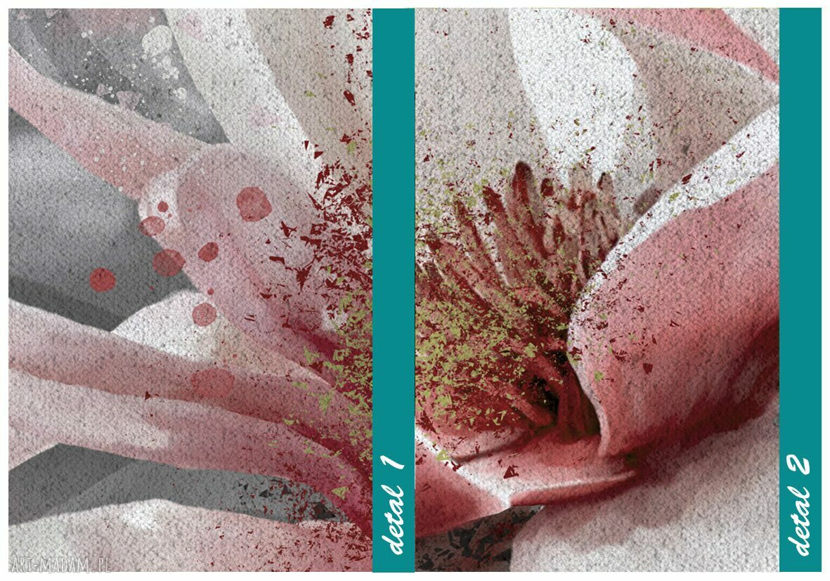 Obraz na płótnie z magnoliami w pastelowych barwach 147x60 cm (gotowy do powieszenia)