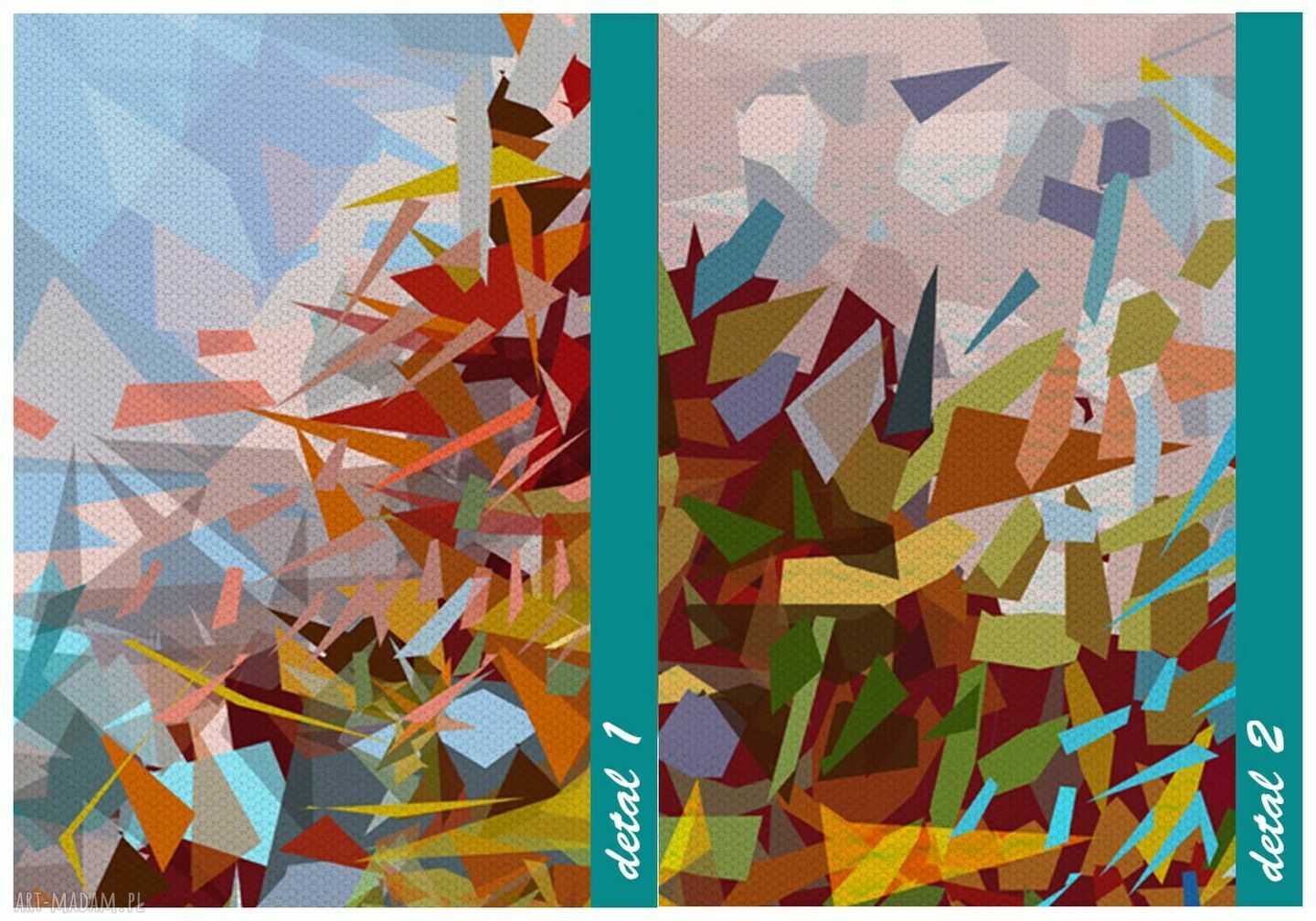 Obraz drukowany na płótnie - Świat z papieru - Abstrakcyjne drzewo 147x60 cm
