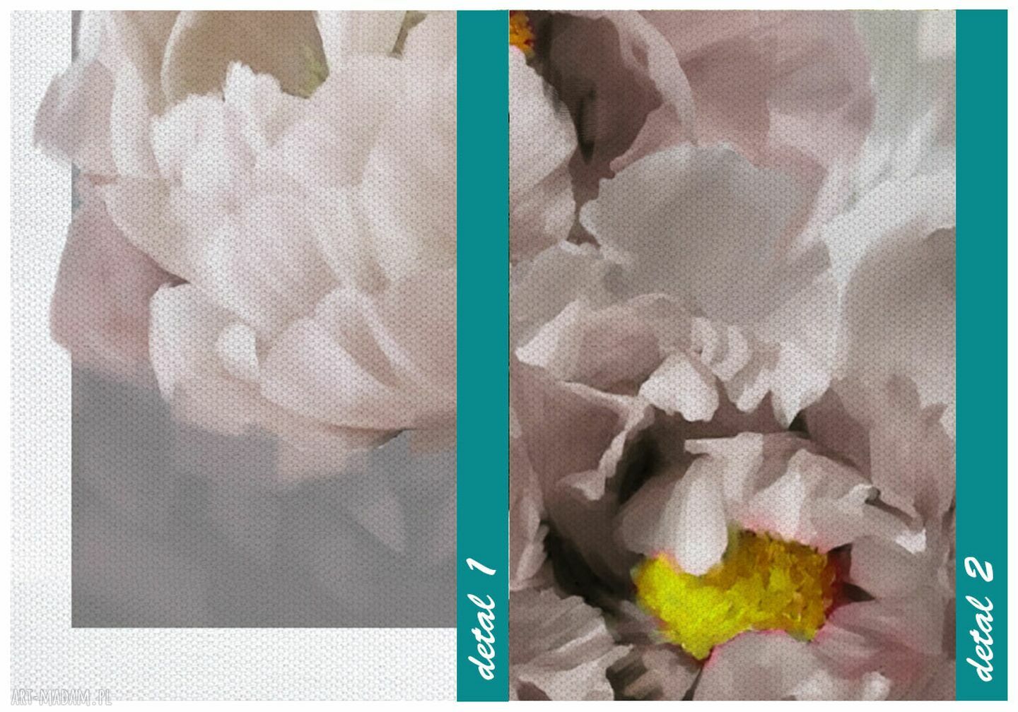 Piwonie na płótnie 120x80 cm - obraz do sypialni (gotowy do zawieszenia)
