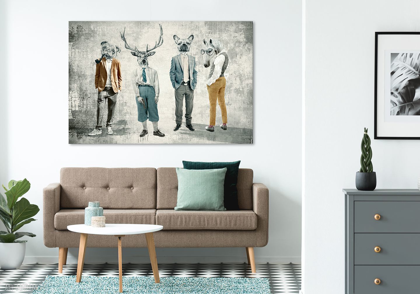 Obraz drukowany na płótnie GANG, CHŁOPAKI 120x80 cm - nowoczesna dekoracja do Twojego wnętrza