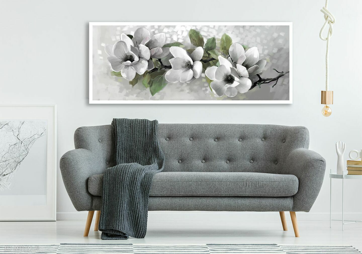 Obraz drukowany na płótnie Kwiaty magnolii w pastelowych barwach 147x60 cm