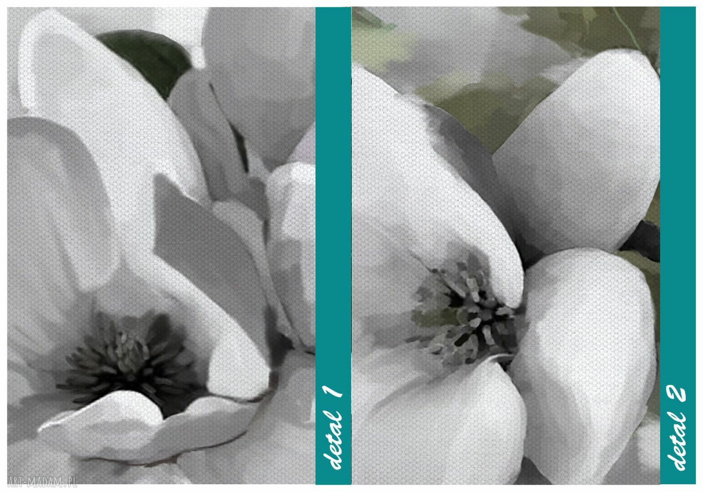 Obraz drukowany na płótnie Kwiaty magnolii w pastelowych barwach 147x60 cm