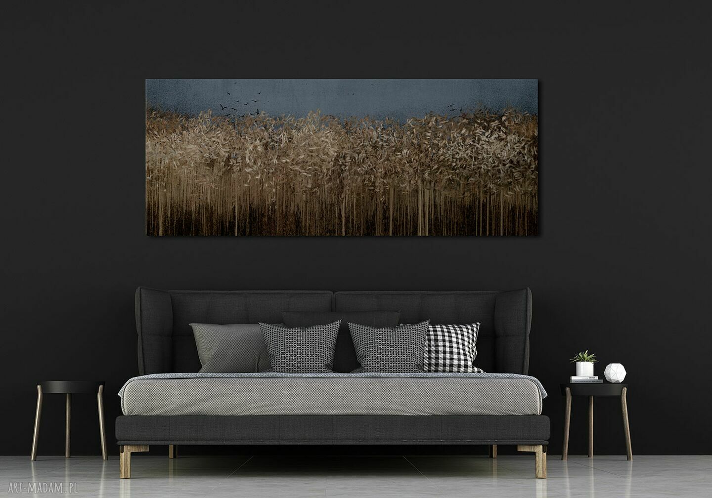 Obraz drukowany na płótnie: Pejzaż - Łany zbóż 147x60 cm
