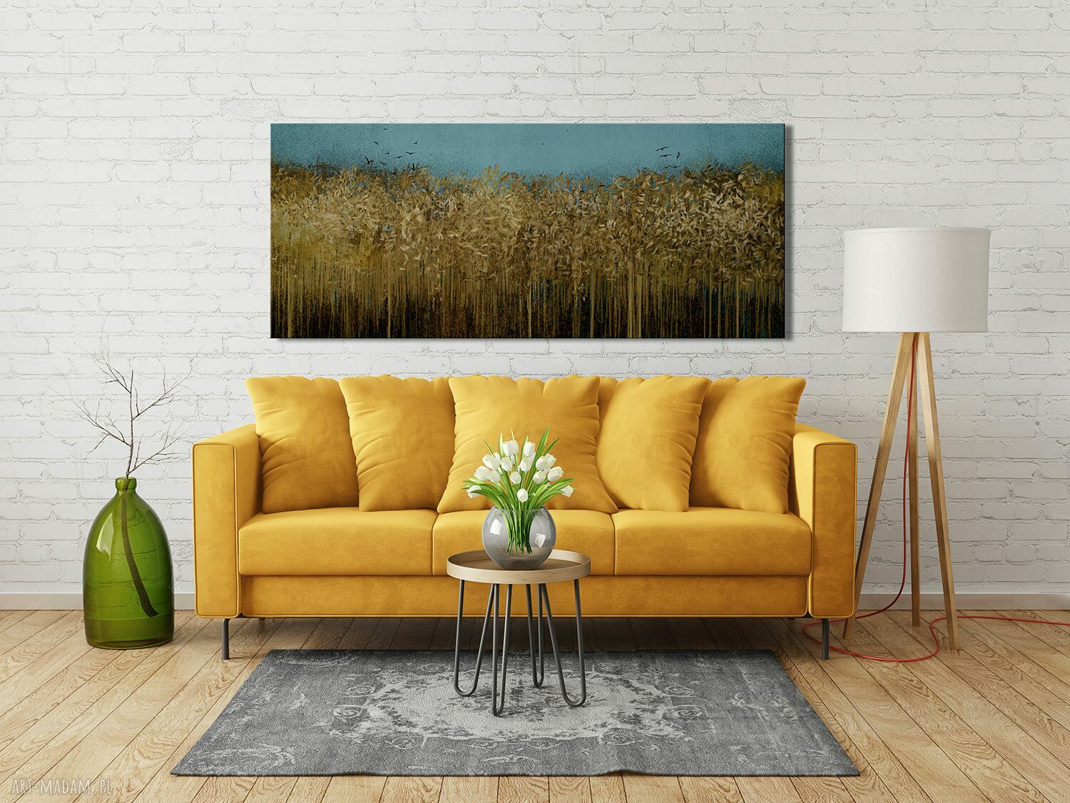 Obraz drukowany na płótnie Pejzaż - łany zbóż 147x60 cm 02655
