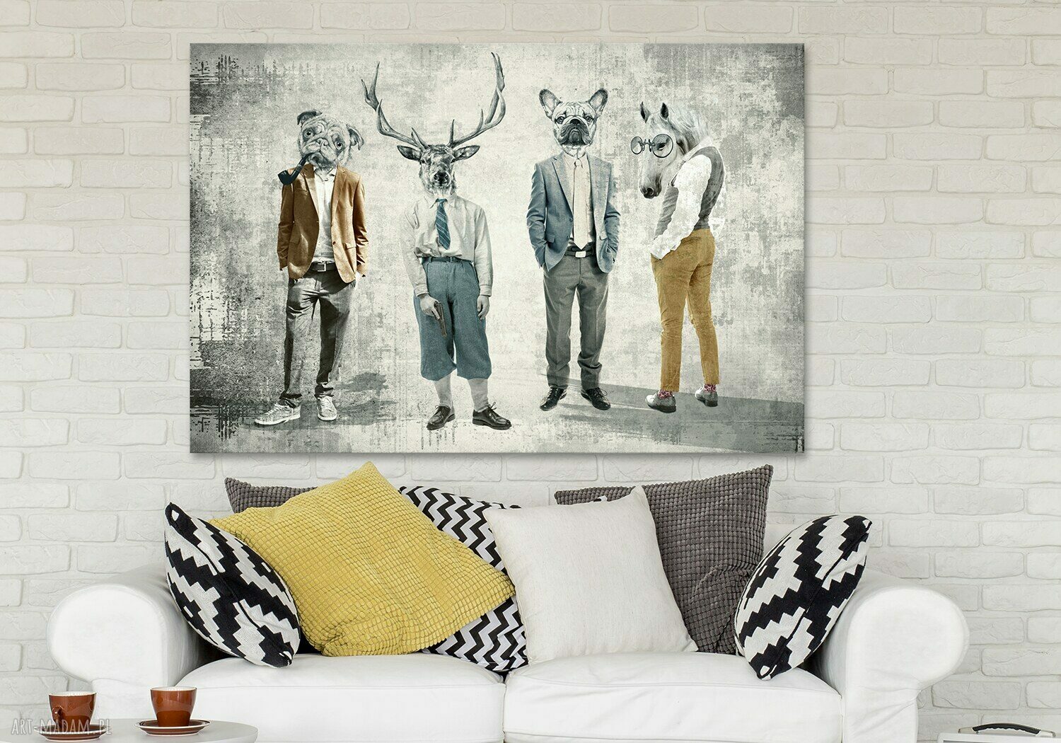 Obraz drukowany na płótnie GANG, CHŁOPAKI 120x80 cm - nowoczesna dekoracja do Twojego wnętrza
