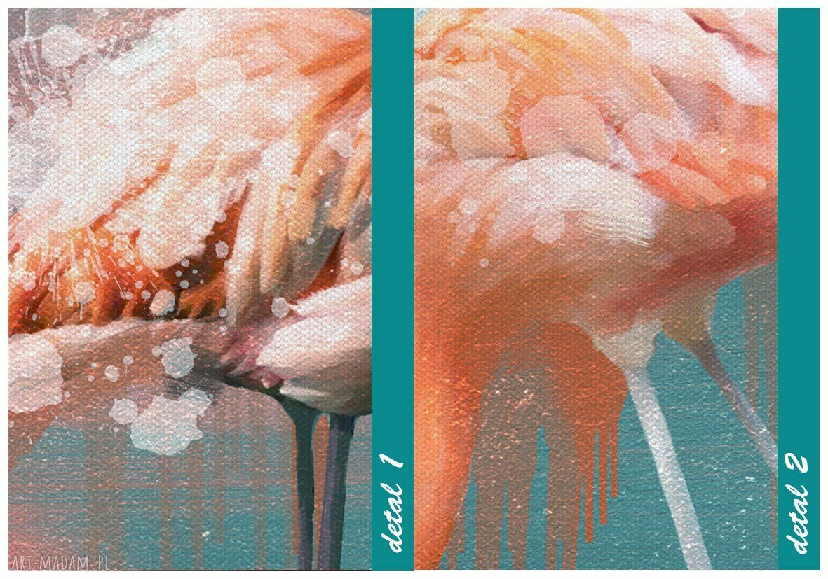 Obraz Flamingi na płótnie 120x80 cm 02603