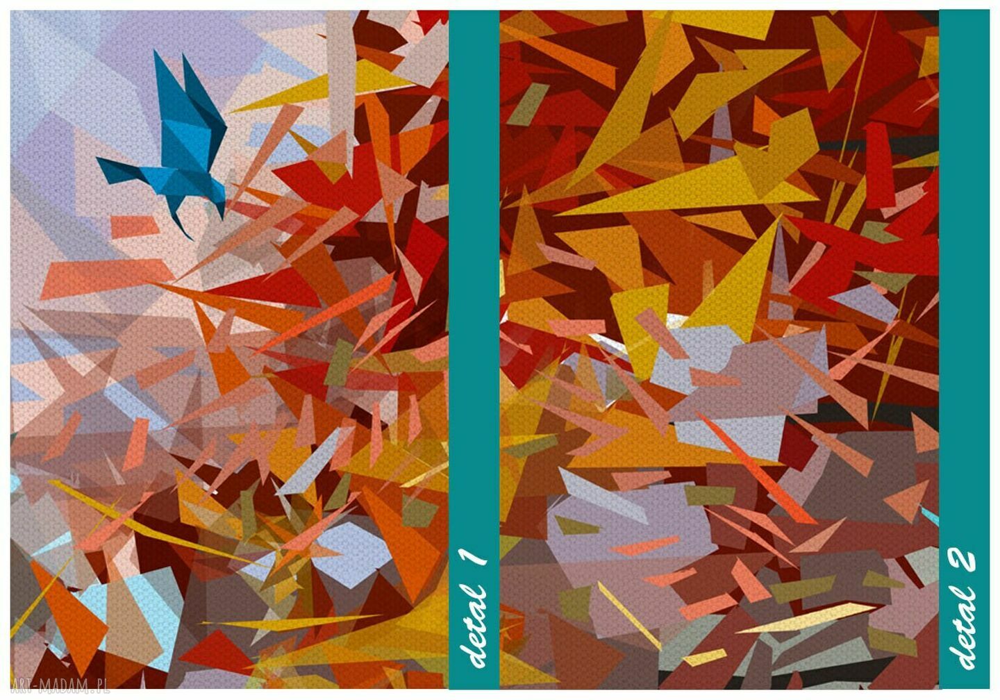 Nowoczesny obraz abstrakcyjne drzewo 147x60 cm - gotowy do powieszenia na płótnie