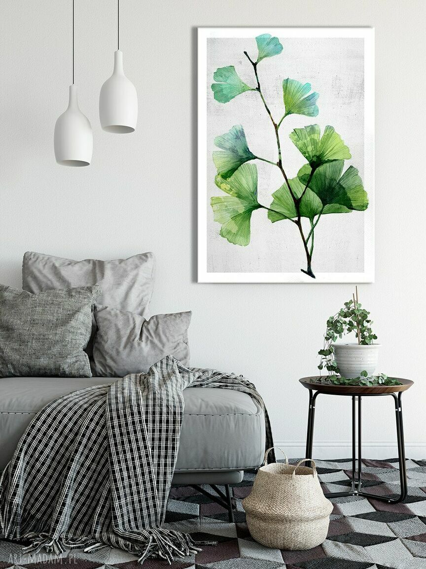 Obraz na płótnie Miłorząb japoński 70x100 cm w stylu boho