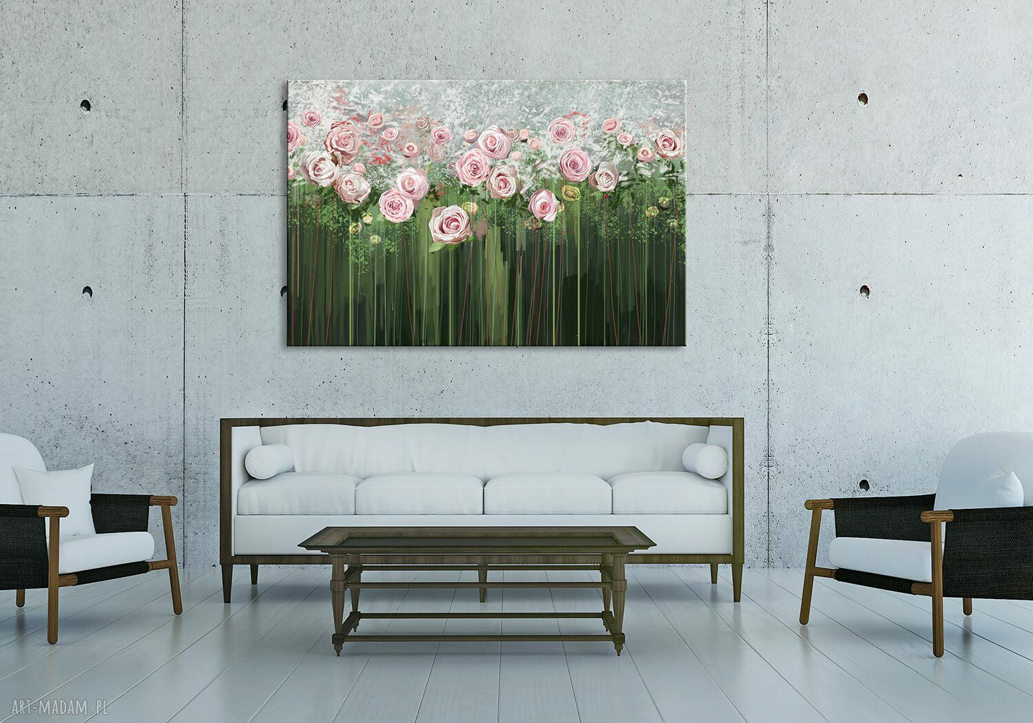 Obraz drukowany na płótnie kwiaty róże 120x80 cm NOWdeco