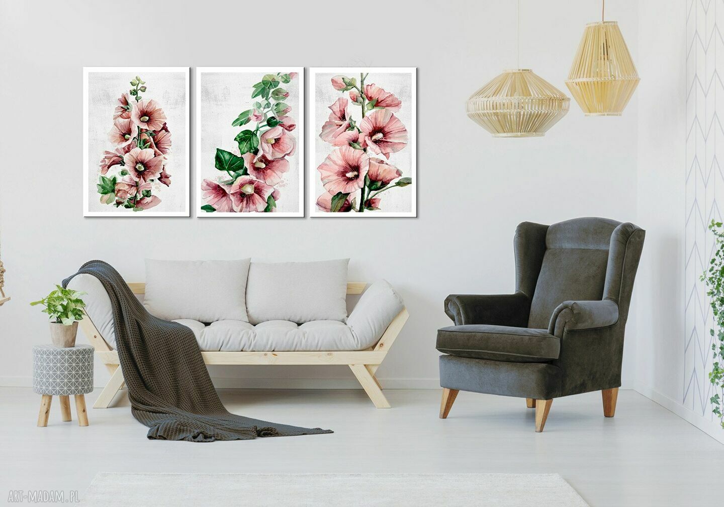 Obraz drukowany na płótnie MALWY - tryptyk duży (3 części 50x70 cm)