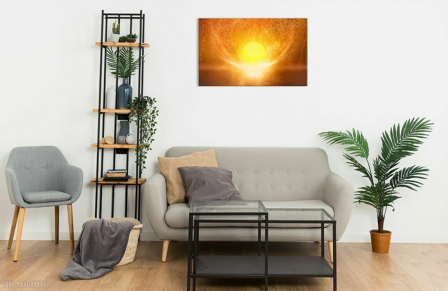 Obraz energetyczny - Wdzięczność - płótno 70x43 cm