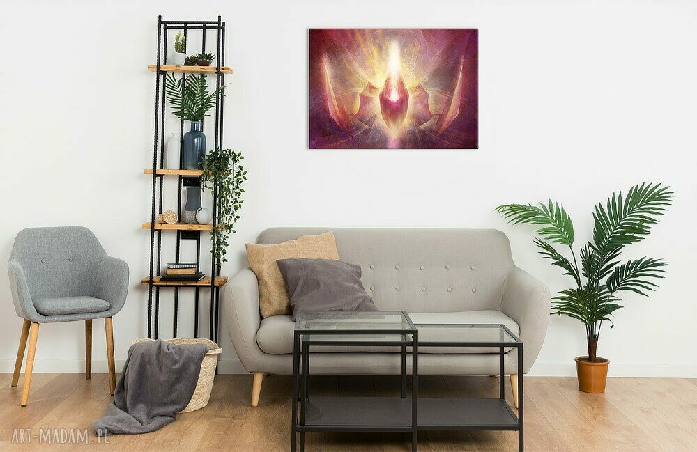 Obraz energetyczny Odwaga 70x50 cm - EnergyShape, gotowy do zawieszenia