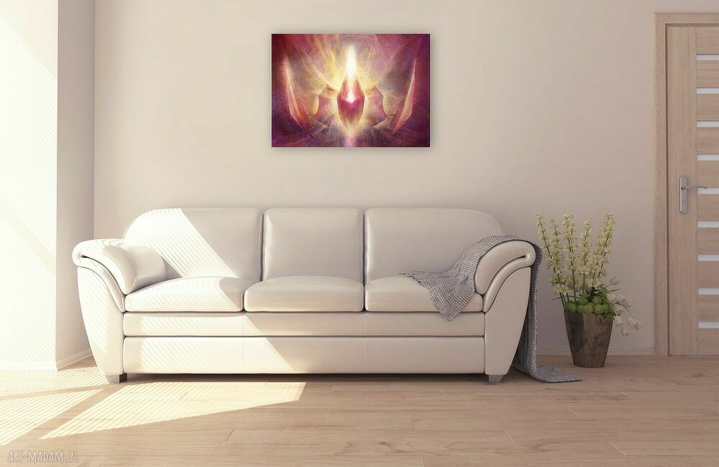 Obraz energetyczny Odwaga 70x50 cm - EnergyShape, gotowy do zawieszenia