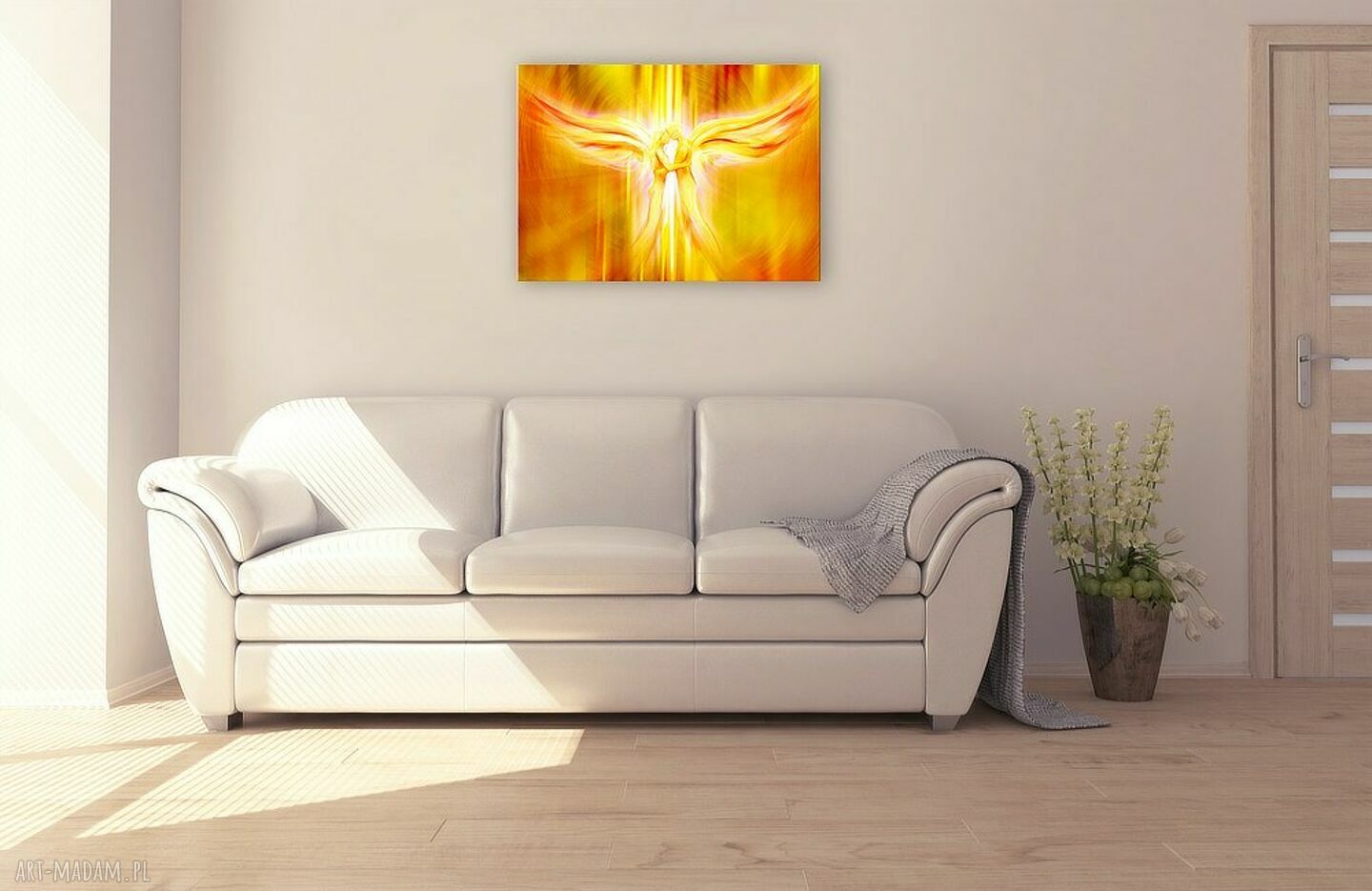 Anioły Miłości - obraz energetyzujący 100 x 70 cm na płótnie
