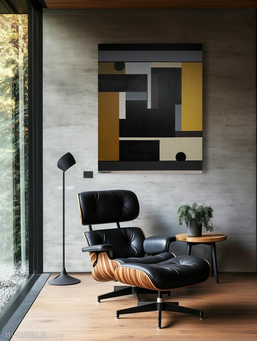 Geometria abstrakcyjna 4 - obraz akrylowy 100 x 80 cm