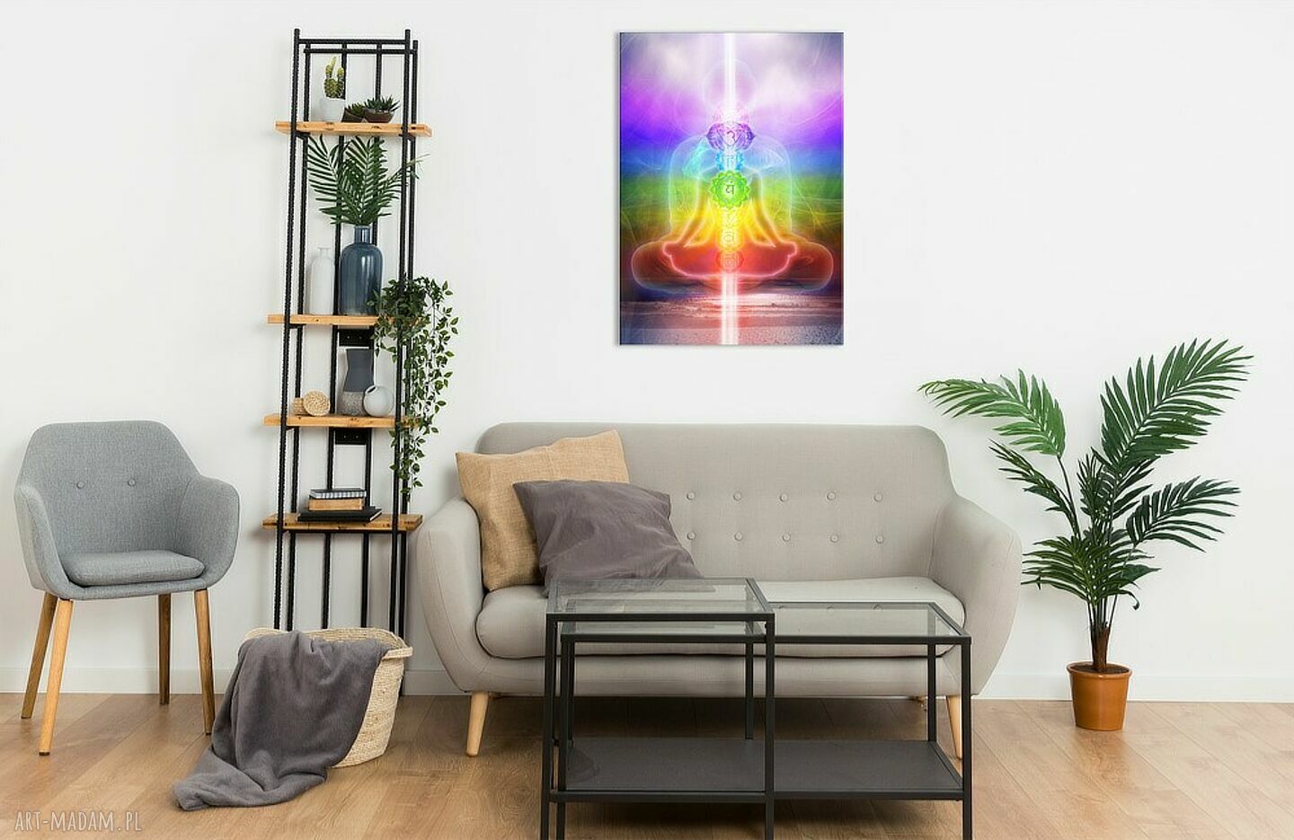 Obraz harmonizujący Harmonia czakr - wydruk na płótnie 70x50 cm