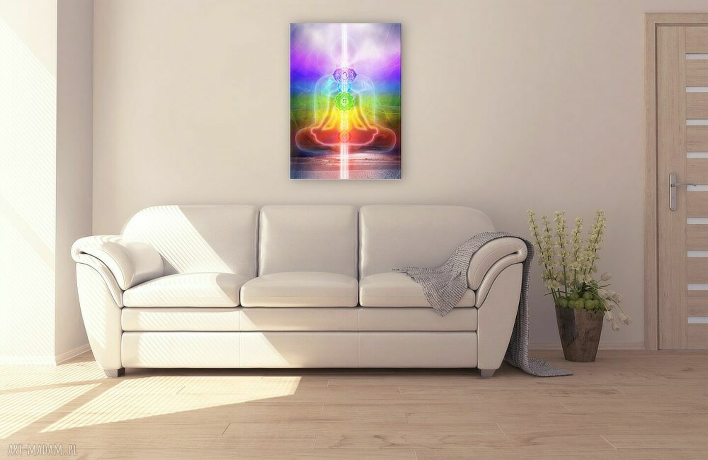Obraz harmonizujący Harmonia czakr - wydruk na płótnie 70x50 cm