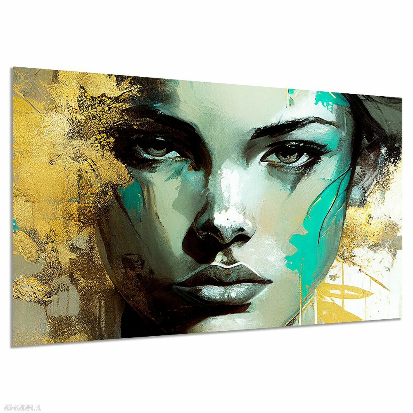 Obraz na płótnie z portretem kobiety 120x80 cm