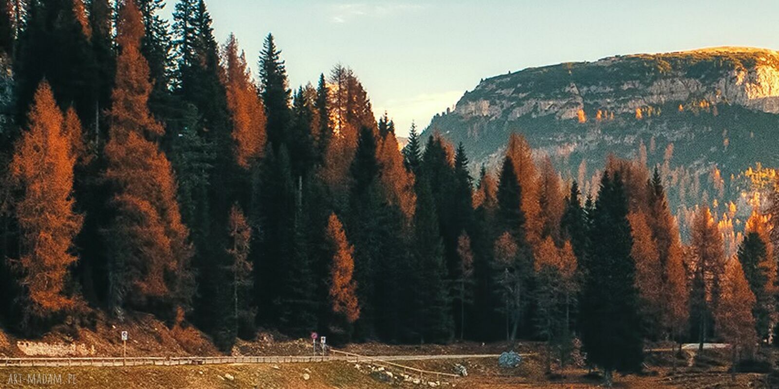 Obraz na płótnie z widokiem na Dolomity i Alpy 120x80 cm