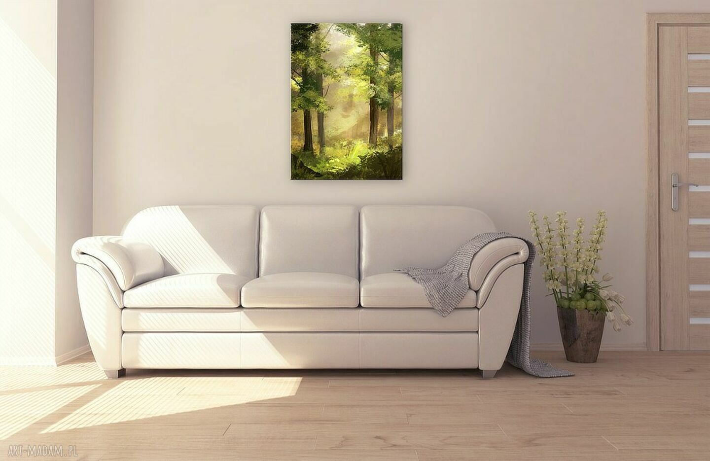 Obraz Las na płótnie 70x50 cm - naturalny klimat i gotowy do zawieszenia