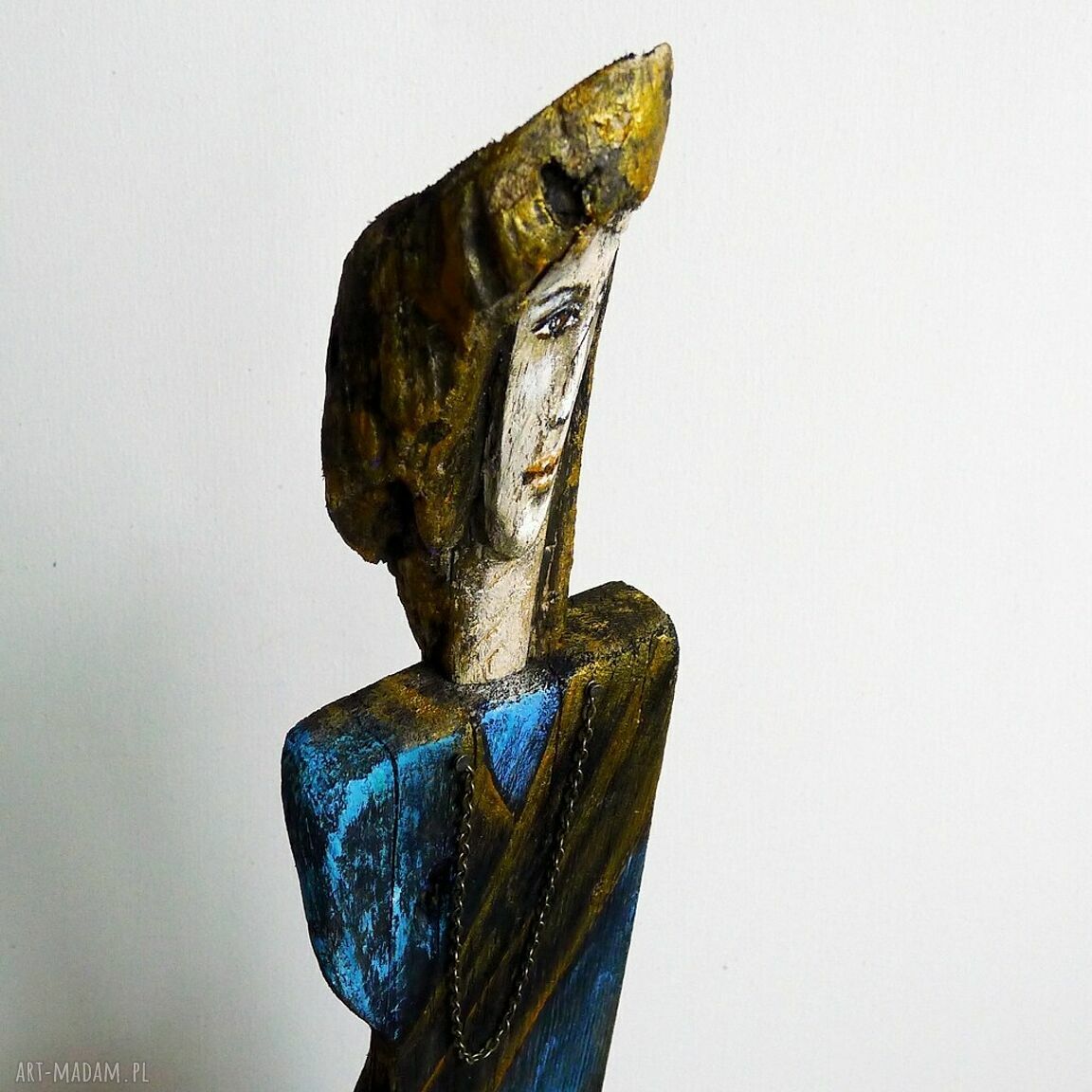 Obraz malowany na starym drewnie - desce /9/ dekoracja handmade