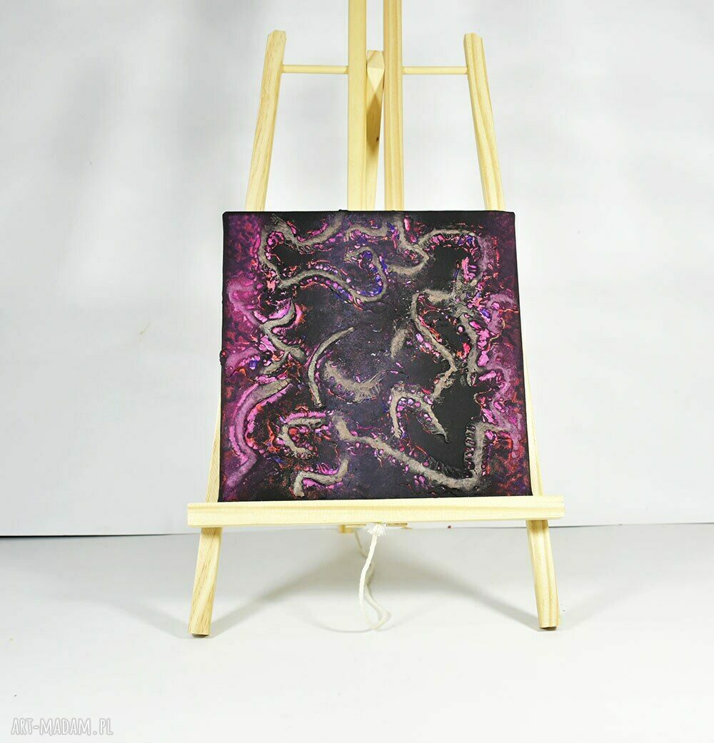 Obraz Mroczne Pnącza - nowoczesna dekoracja dark art 21x21 cm