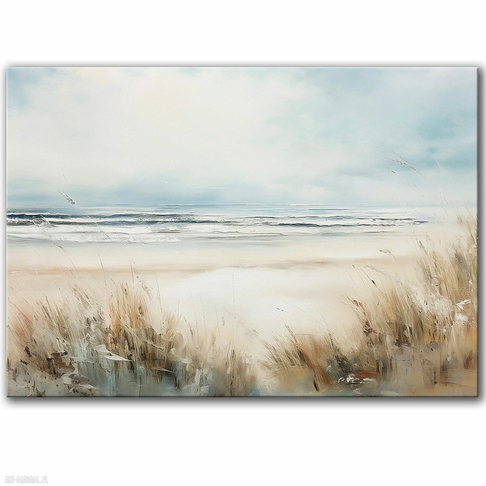 Morski pejzaż na płótnie 100x70 cm - obraz gotowy do powieszenia