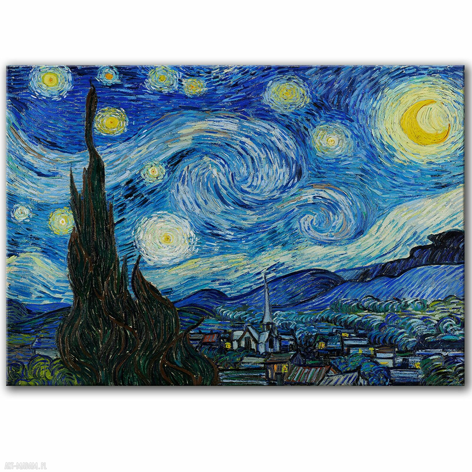 Obraz na płótnie 100x70 cm Van Gogh - Gwiaździsta noc