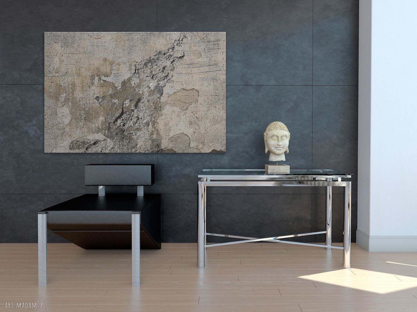 Obraz na płótnie Abstrakcja Beton 120x80 cm - loftowa abstrakcja betonu