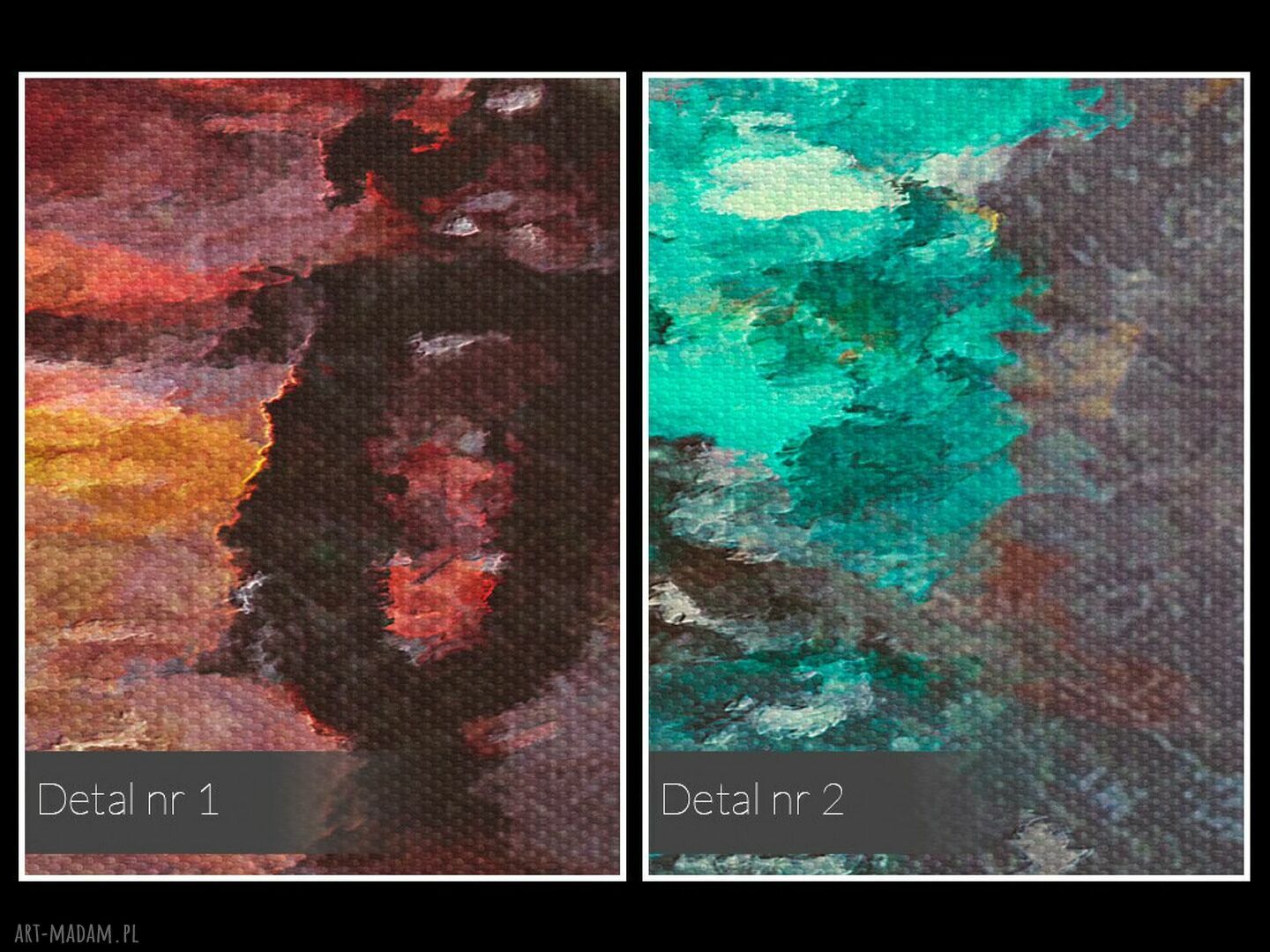 Obraz na płótnie Abstrakcja „Odbicie Ulicy - Światła” 120x80 cm (06002)