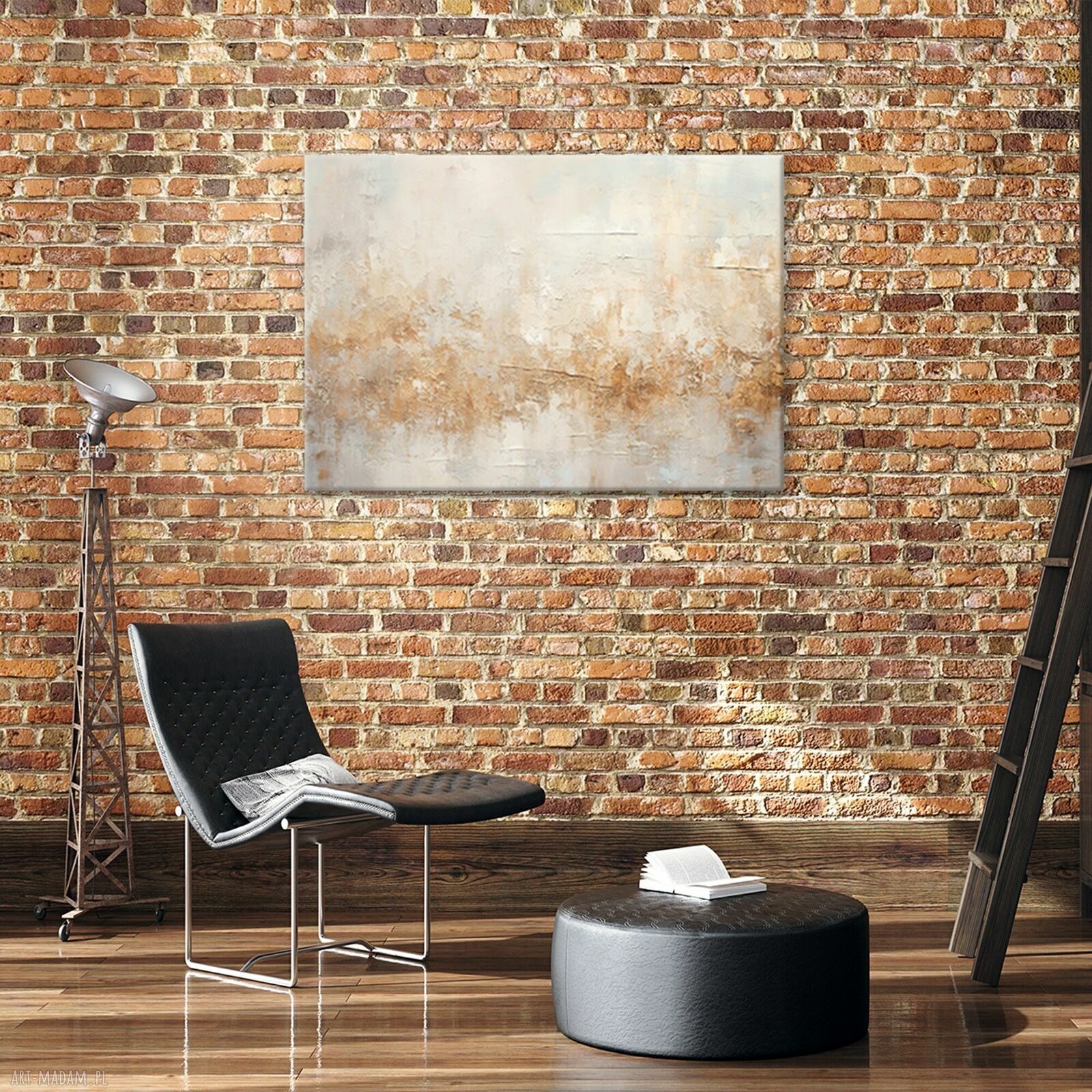 Obraz na płótnie 100x70 cm - Jasna abstrakcja (1-0644)