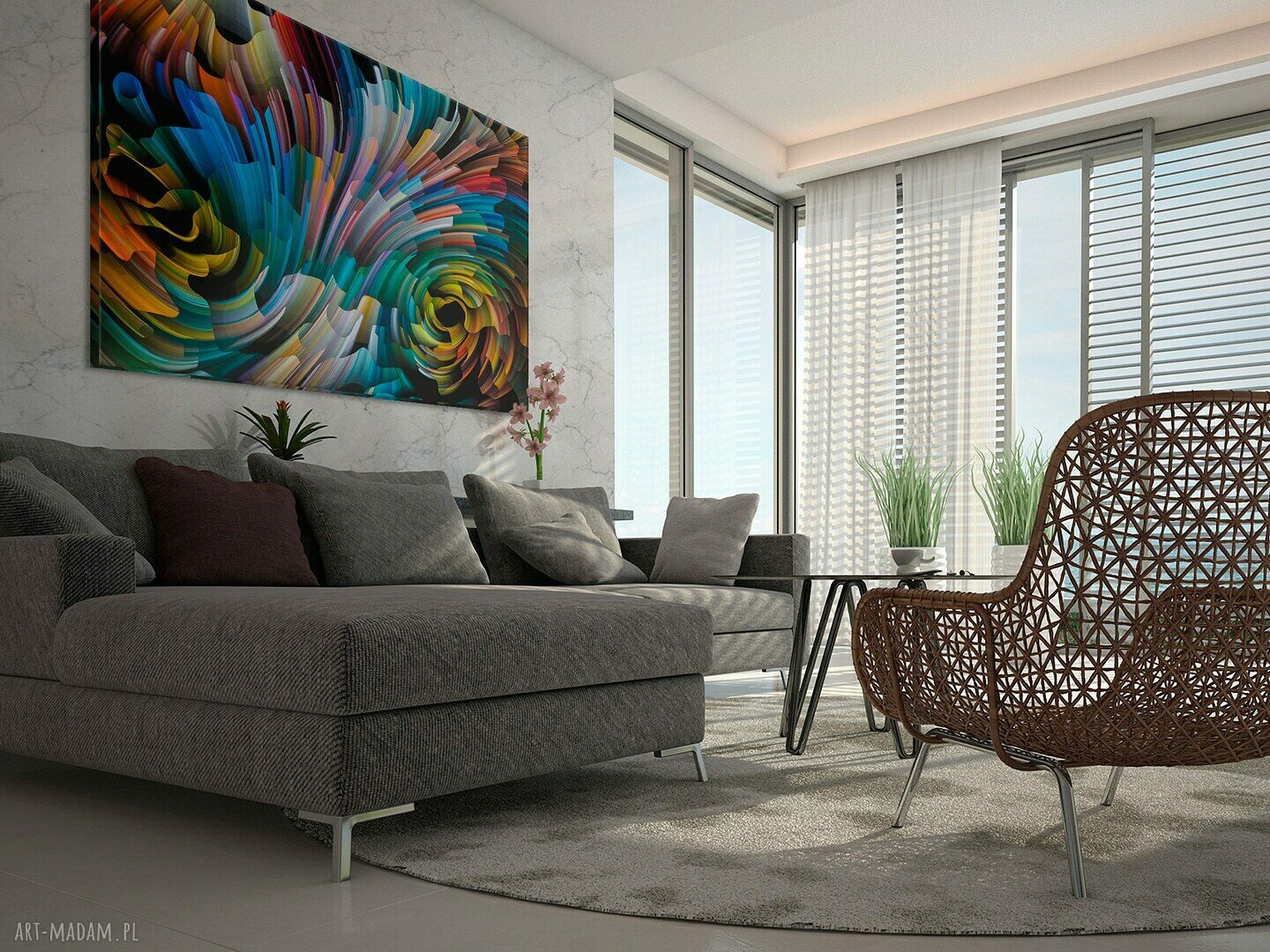 Obraz na płótnie - WIR KOLORY - 120x80 cm (13101)