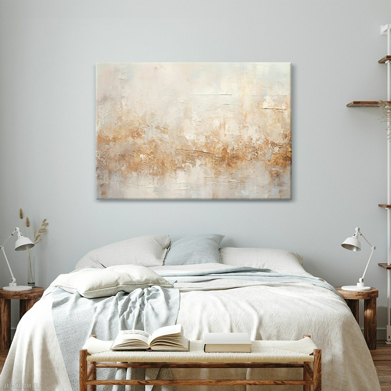 Obraz na płótnie 100x70 cm - Jasna abstrakcja (1-0644)