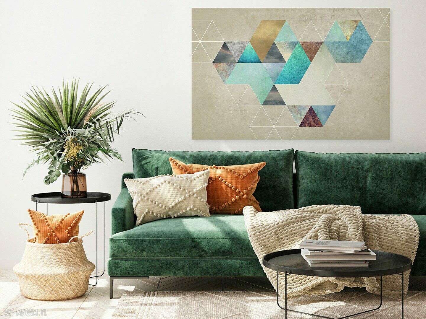 Obraz na płótnie Heksagonalna geometria 120x80 cm (Vaku dsgn)