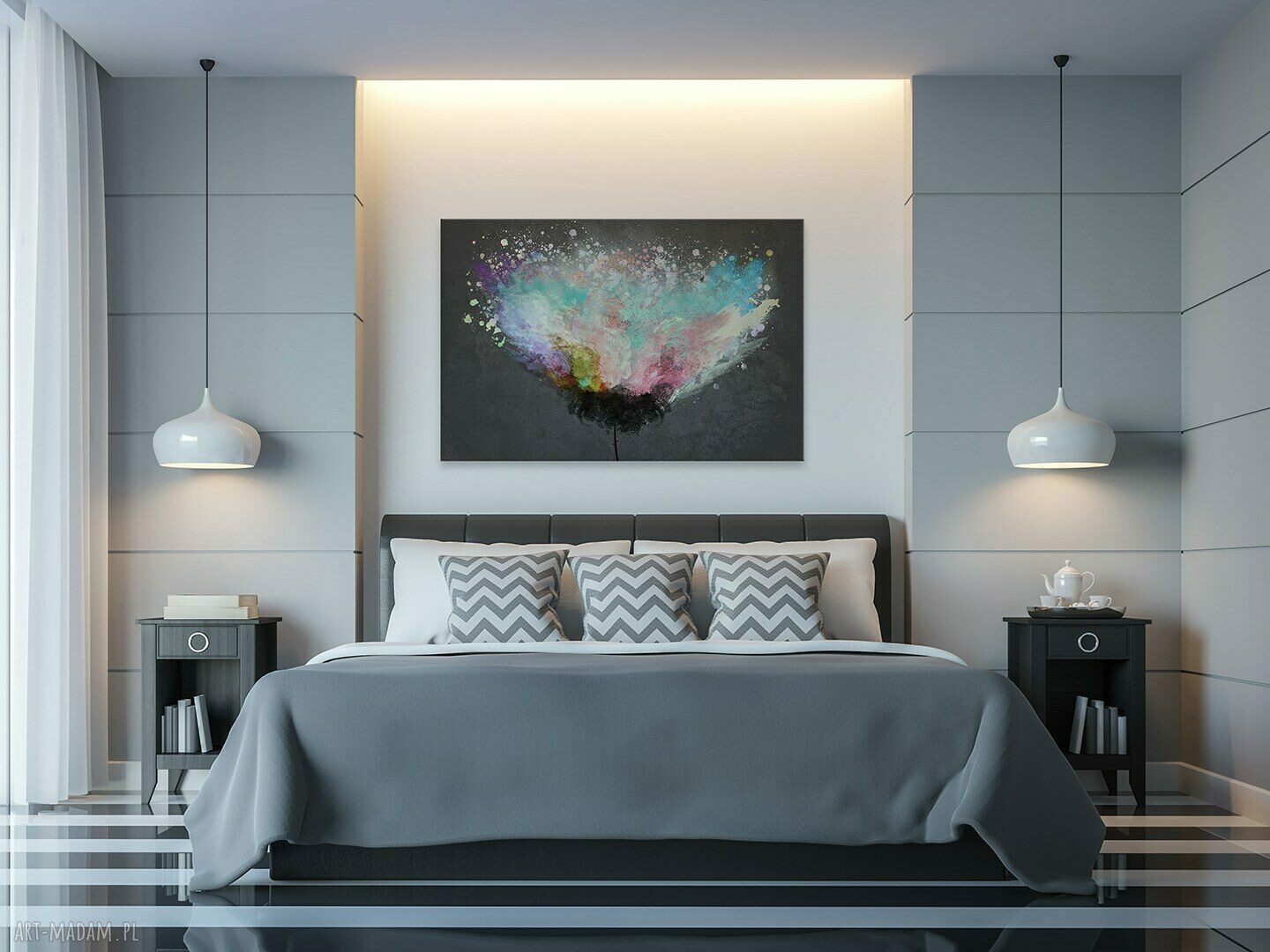 Artystyczne Drzewo - nowoczesny obraz na płótnie 150x100 cm
