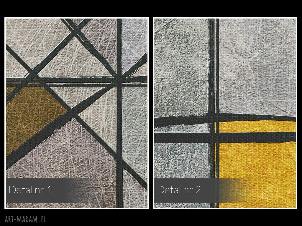 Abstrakcja Geometria - obraz na płótnie 120x80 cm z trójkątami