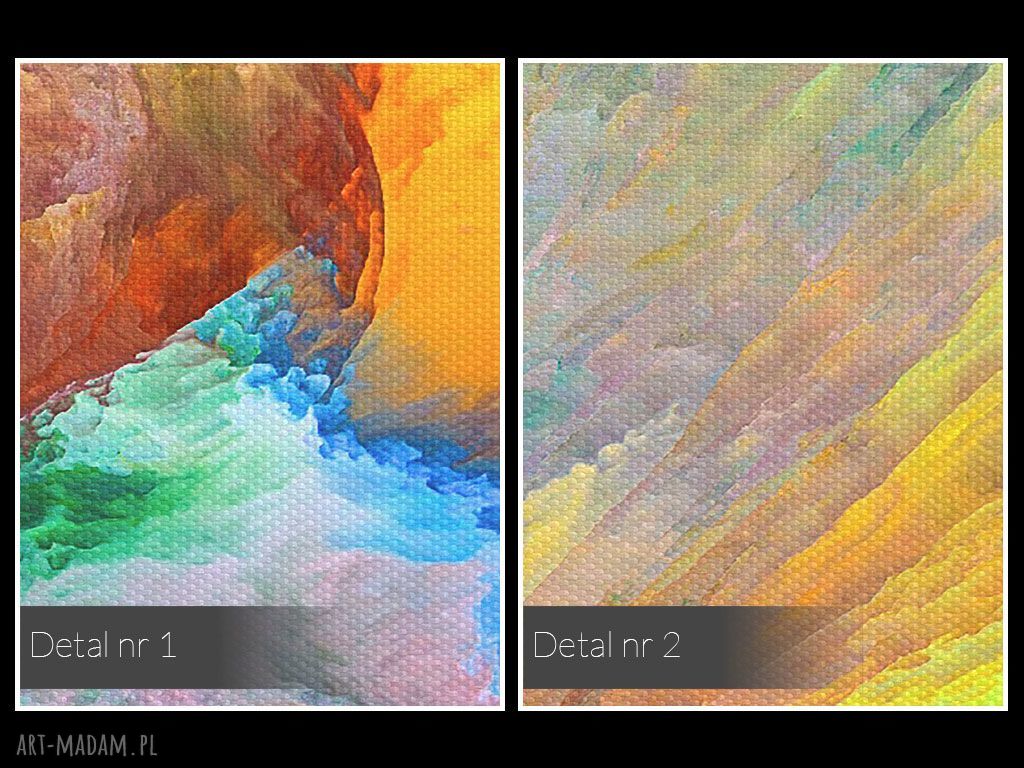 Nowoczesny obraz na płótnie - Kolory abstrakcja sztuka - 120x80 cm (83201)
