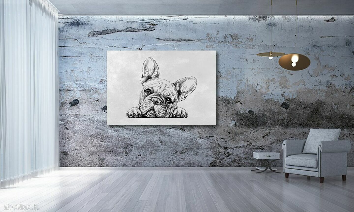 Obraz na płótnie Buldog francuski 120x80 cm - pies
