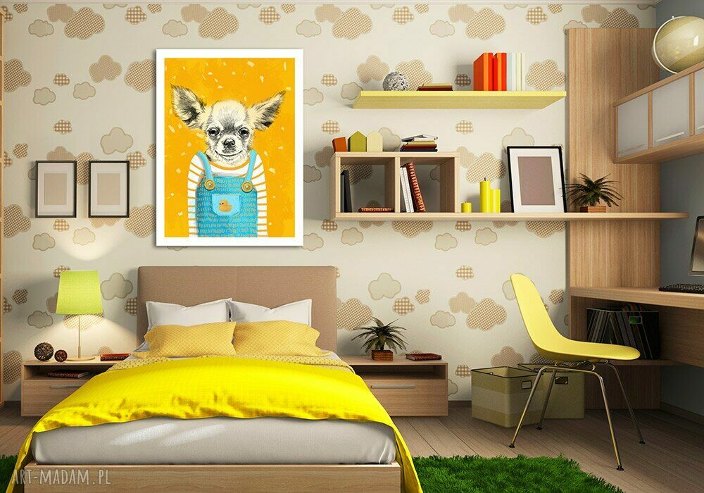 Obraz na płótnie 60x80cm Pies Chihuahua - wysyłka w 24h