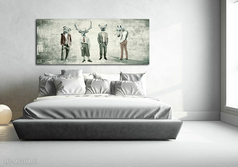 Obraz na płótnie 147x60 cm CHŁOPAKI GANG 02233 - wysyłka w 24h