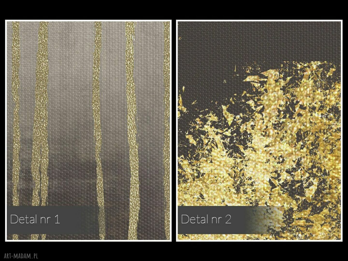 Obraz na płótnie - abstrakcja złota 120x80 cm
