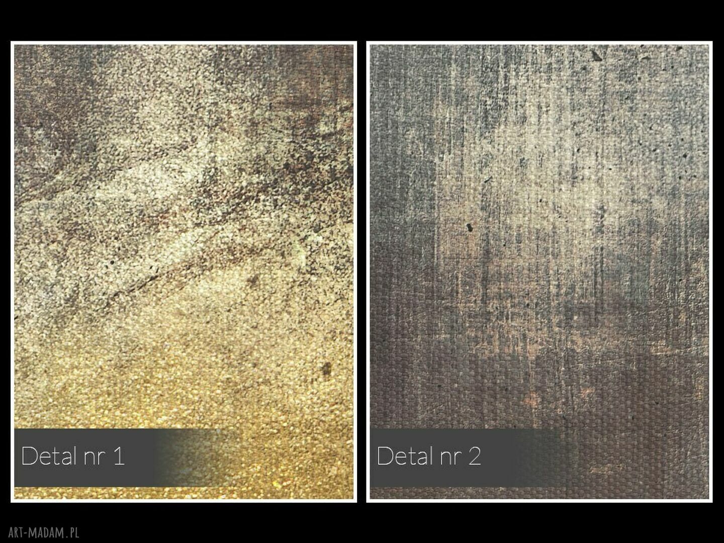 Abstrakcyjny obraz na płótnie w pionie 50x70 cm - żółto-szaro-złote akcenty