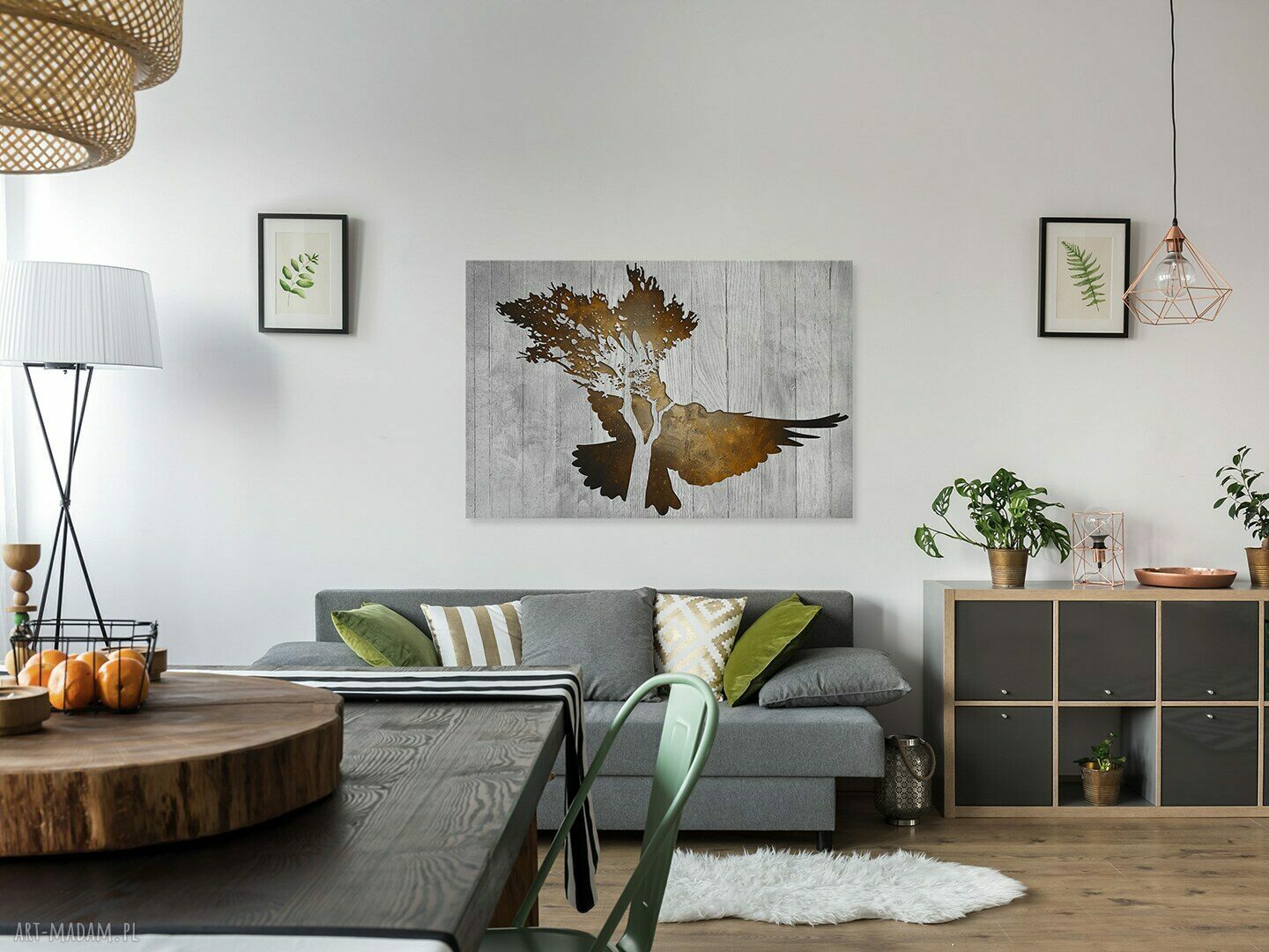 Obraz na płótnie Gołąb brązowy 120x80 cm