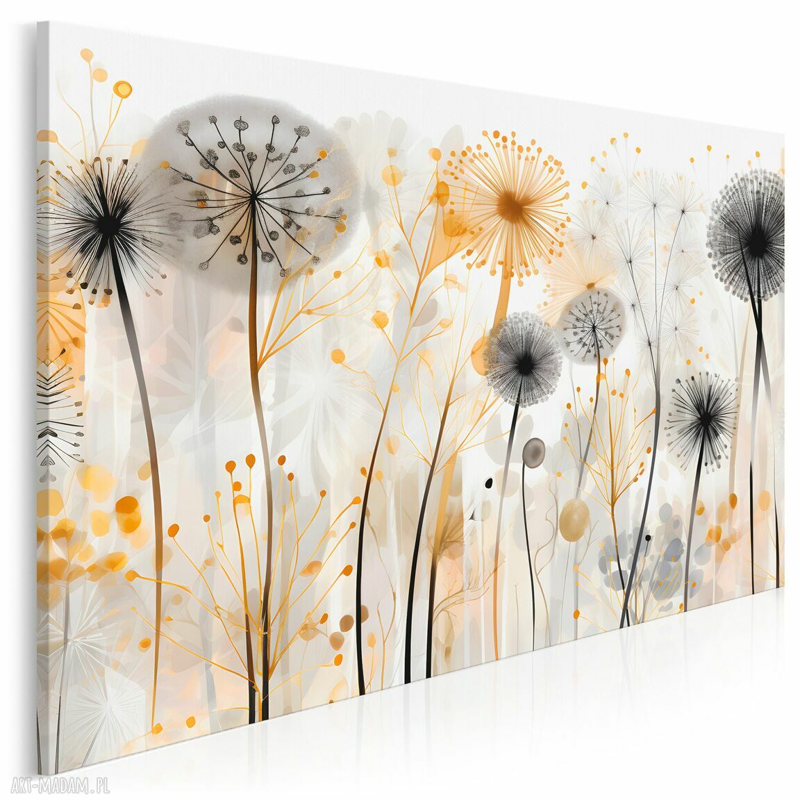 Obraz na płótnie Kwiaty łąka z dmuchawcami 120x80 cm